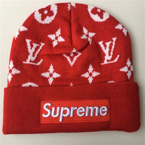 black louis vuitton supreme beanie|louis vuitton sweatpants.